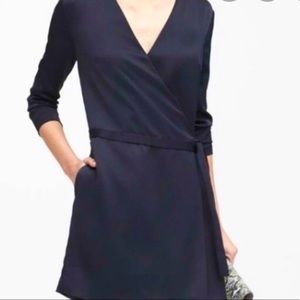 Banana Republic Navy Wrap Skort Jumpsuit sz 2